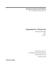 met 225 torsion test lab|Expermint 3.